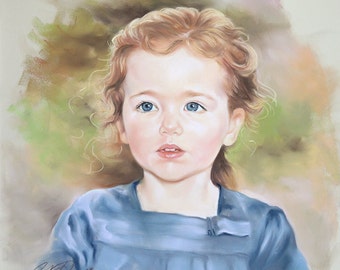 Portrait painting of a young girl