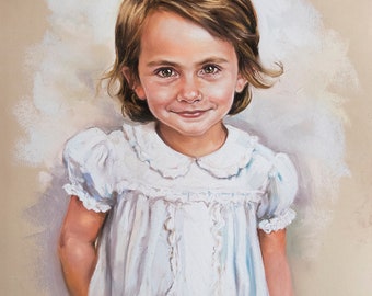 Custom Pastel Portraits, from photography. Painting portraits