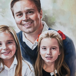 Custom Pastel Portrait from photography, Family portrait painting, Pastel painting, Portrait paintings, big size image 3