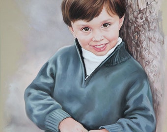 Pastel portrait, Custom child portraits