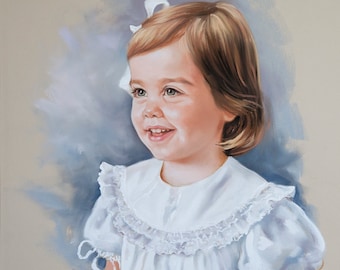Pastel portrait, Commission children portraits, pastel portrait painting