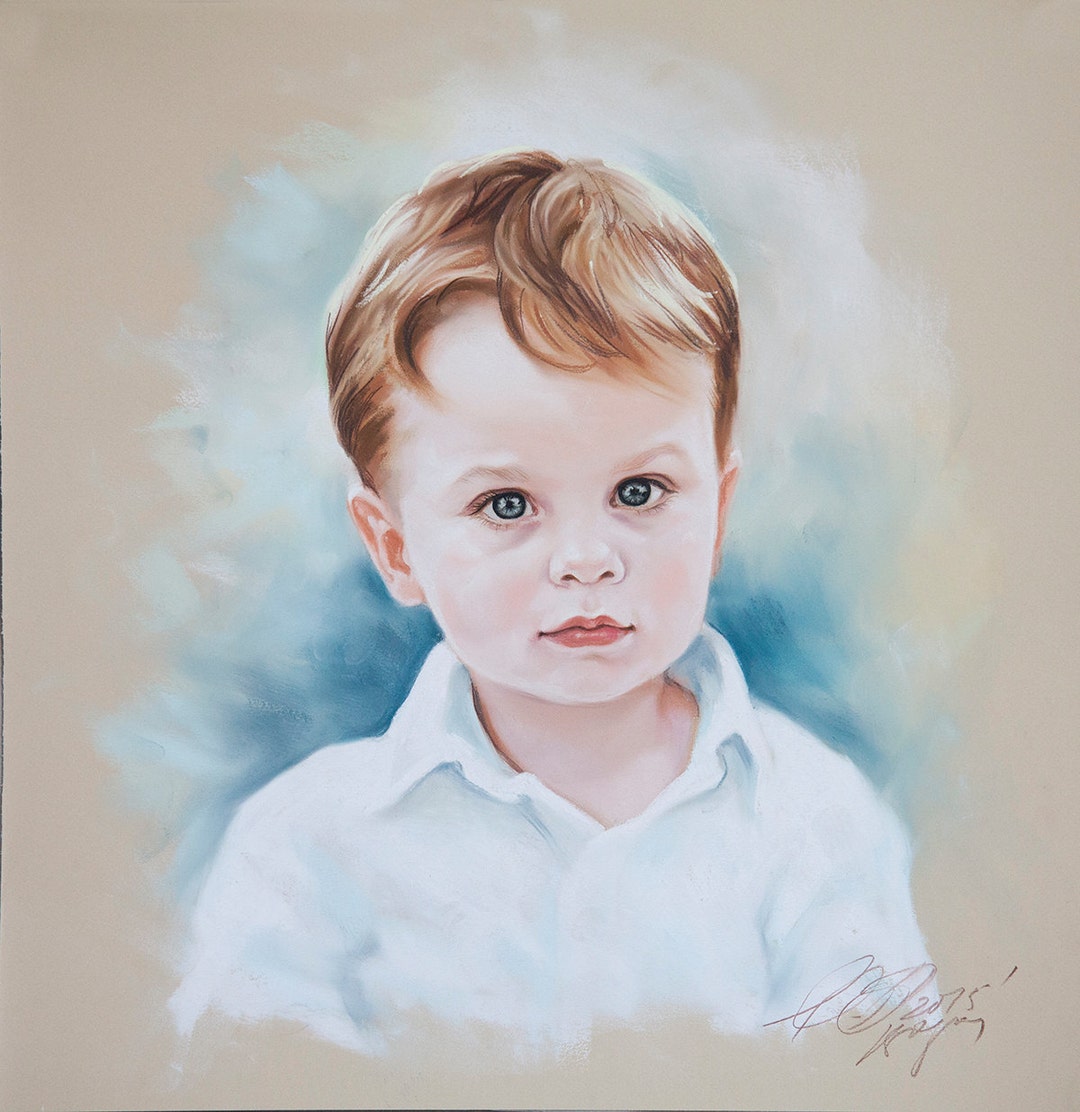 Children Pastel Portraits - Etsy
