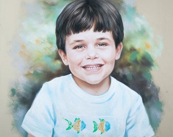 Child pastel portrait