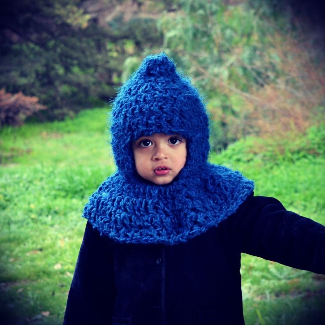 Crochet Pattern Seamless Pixie Hood Cowl Warm Winter Snow - Etsy Australia