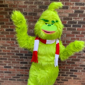 READY TO SHIP Mr Green Holiday Mascot Costume