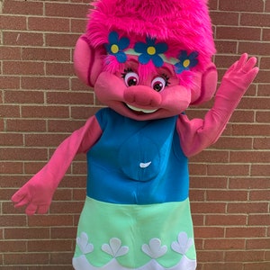 READY TO SHIP Pink Troll Mascot Costume