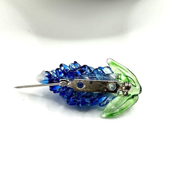 Bluebonnet Flower Glass Brooch By Hill Country Ar… - image 5