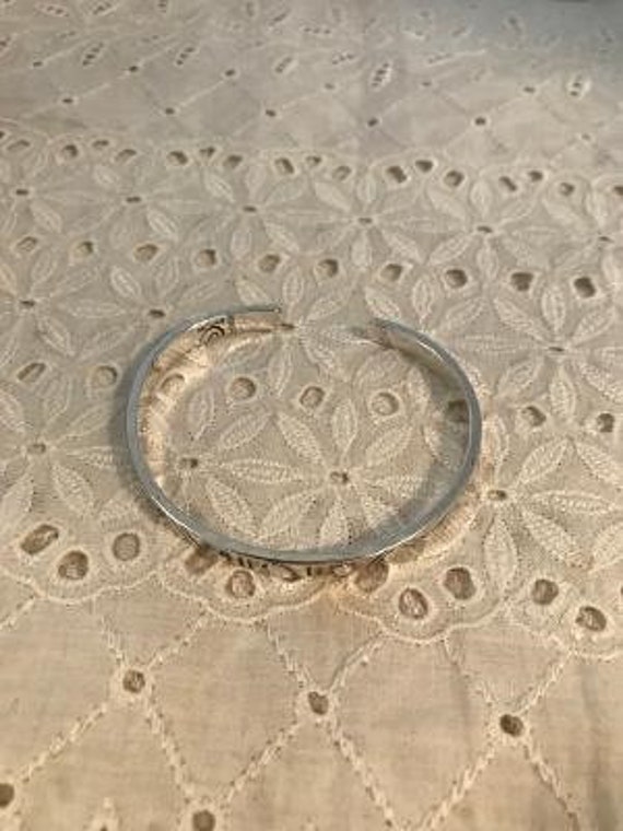 Vintage Roggio Silversmith Sterling Silver Cuff Bracelet View 3