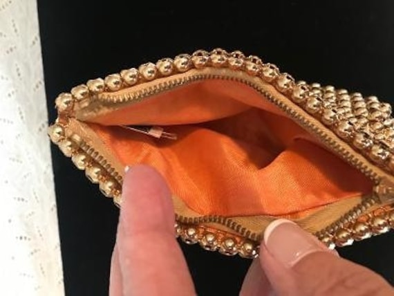 Rare Gold-Colored Mesh Whiting and Davis Clutch P… - image 2