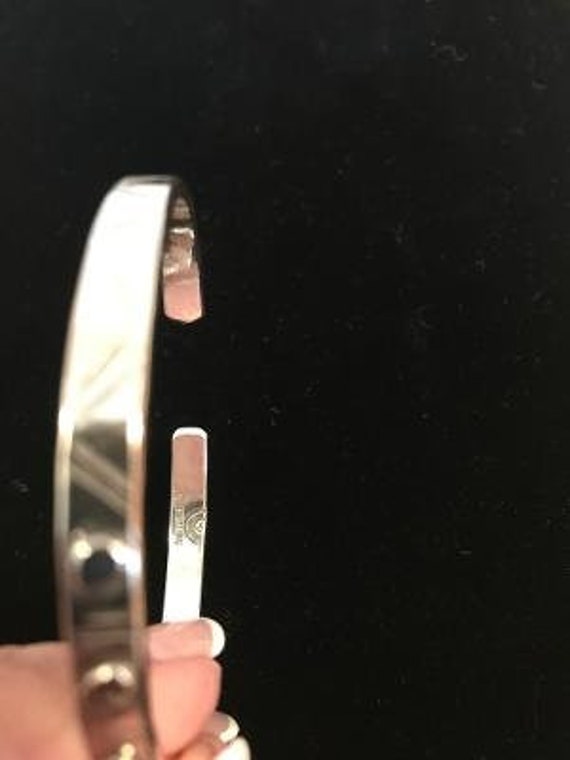 Vintage Roggio Silversmith Sterling Silver Cuff Bracelet View 5