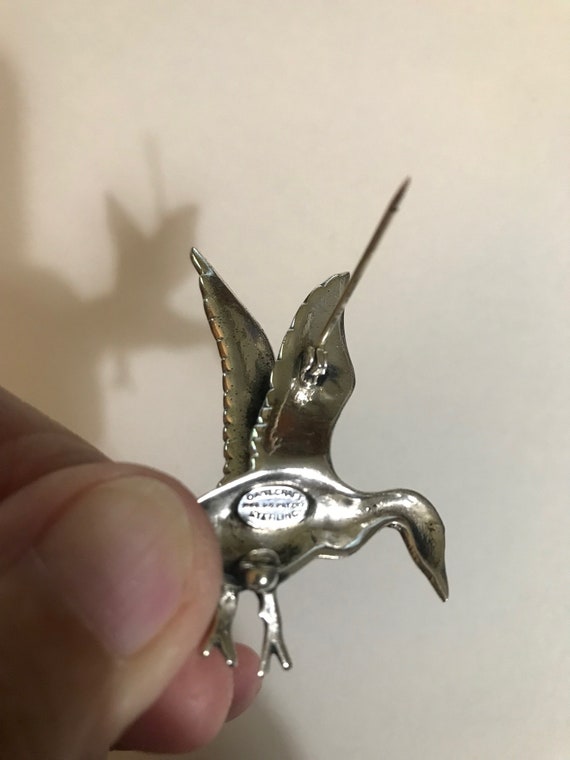 Danecraft Sterling Bird Pin - image 2