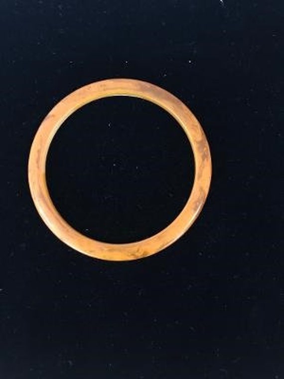 Bakelite Butterscotch Bracelet - image 1