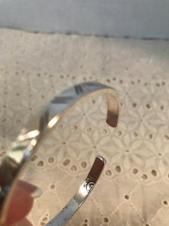 Vintage Roggio Silversmith Sterling Silver Cuff Bracelet View 2