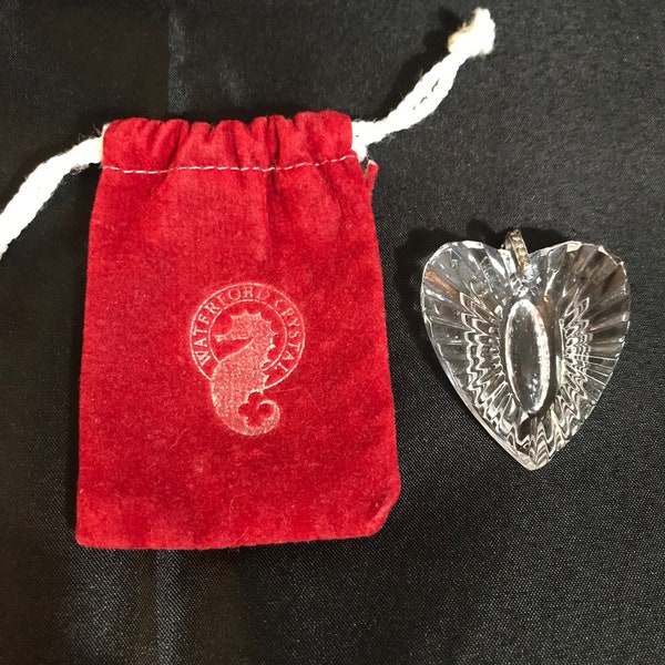 Vintage Waterford Crystal Heart Pendant