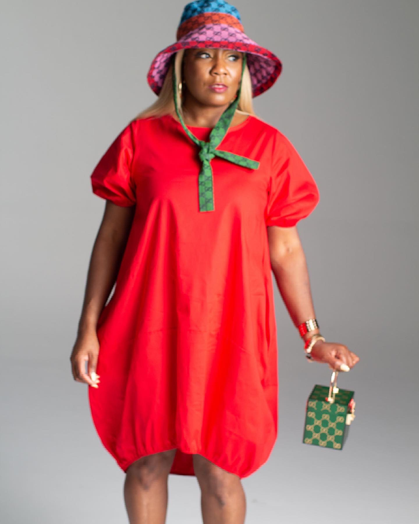 bubble dress with pockets