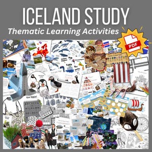 Livro de atividades da ISLÂNDIA: atividades práticas sobre a Europa, experimentos, modelos e estudos da cultura viking!