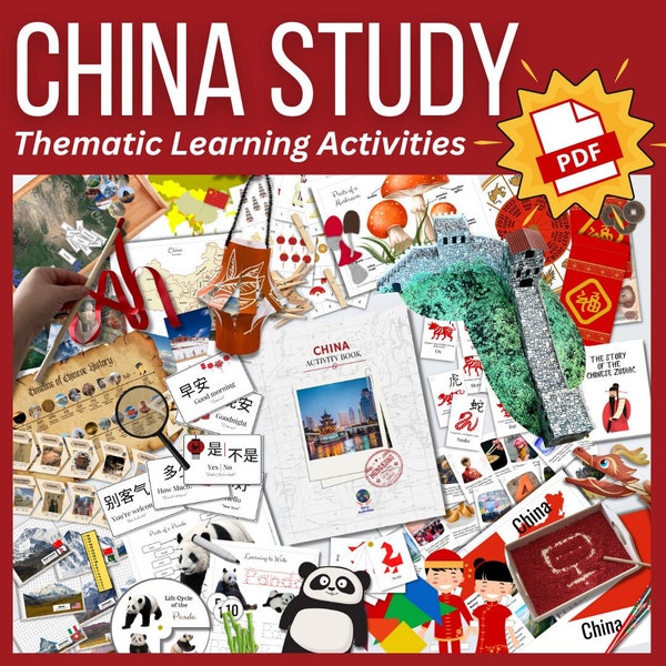 China Activity Book: Hands-on Activities, Experiments and Crafts | Homeschool and Classroom | Models, History & Culture! *Digital*