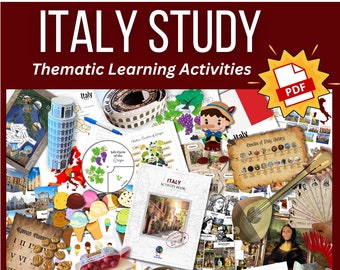 Activiteitenboek voor Italië: praktische activiteiten, experimenten, modellen en cultuurstudies in Europa! *Digitaal*