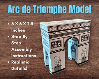 Model ŁUK TRIOMPHE z papieru do druku 3D - Francja Francuska diorama z instrukcjami!