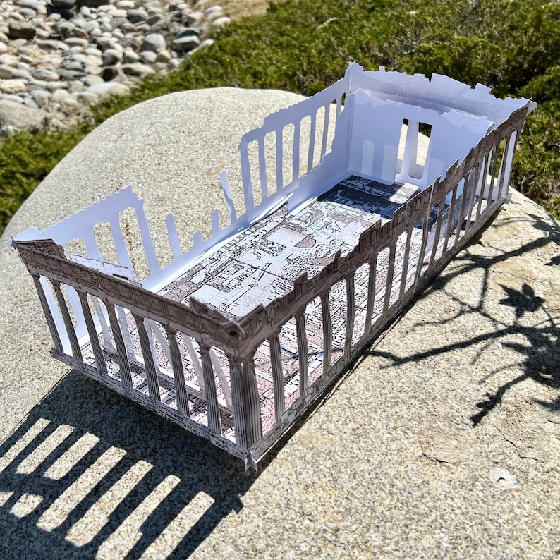 Greek PARTHENON 3D Model Greece Ancient Athens Acropolis Paper Diorama ...
