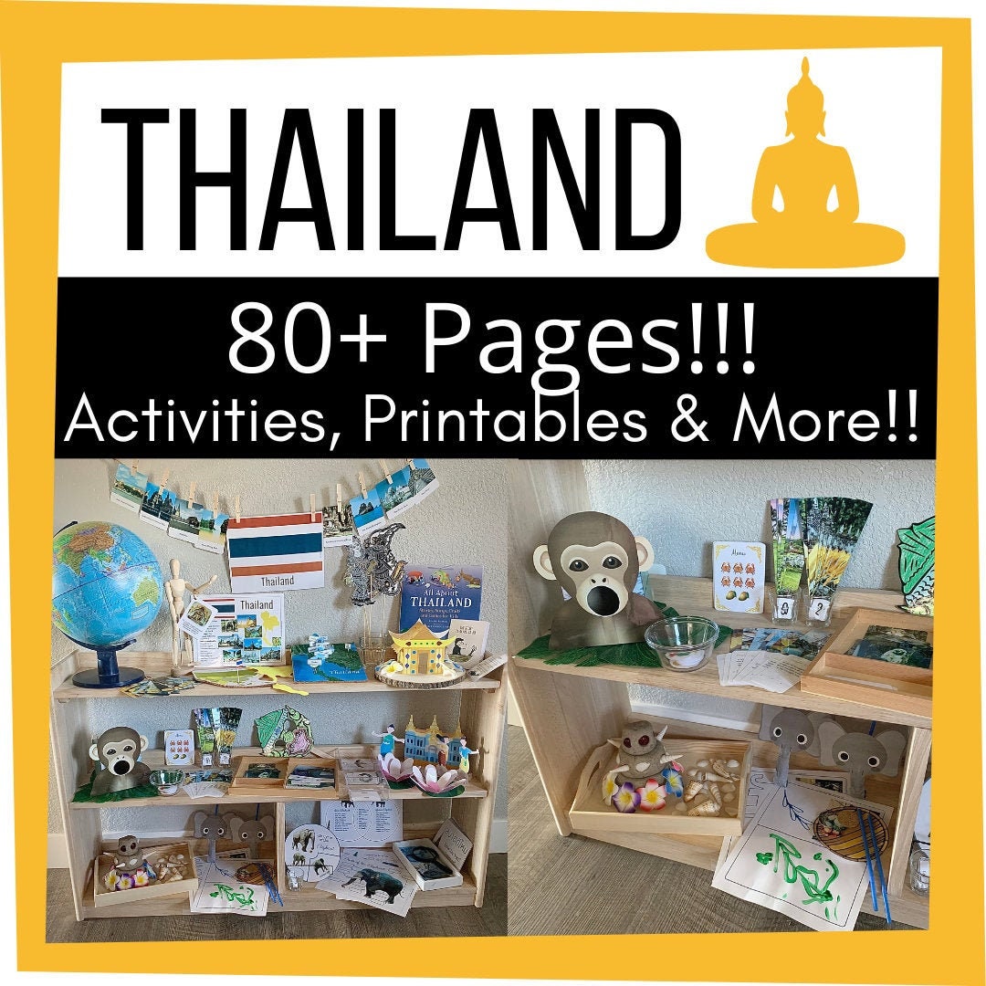 Montessori Inspired THAILAND Asia Continent Unit Study Activities ...