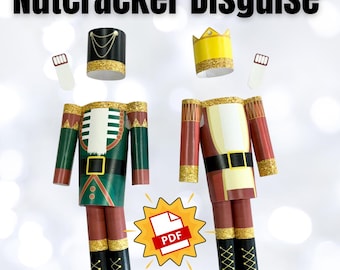 Kit de camuflaje para elfo de cascanueces/accesorio navideño con instrucciones de montaje paso a paso