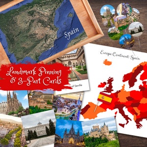 SPANIEN España Geographie Wahrzeichen Stadt Interaktive Karte Pinning Provinzen Geschichte