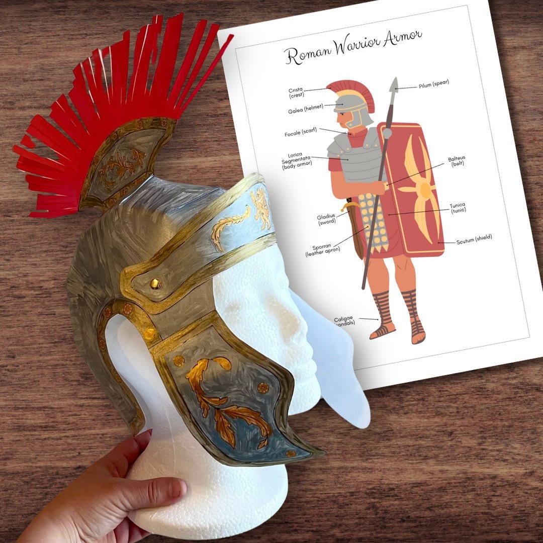 Ancient ROMAN Centurion Legionary "Galea" Helmet Model Wearable Child's Size