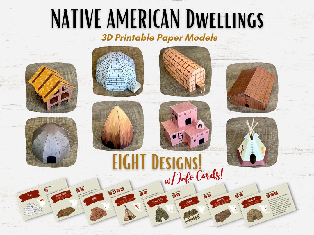 Replicas of Native American dwellings and shelters Replicas of Native American dwellings and shelters