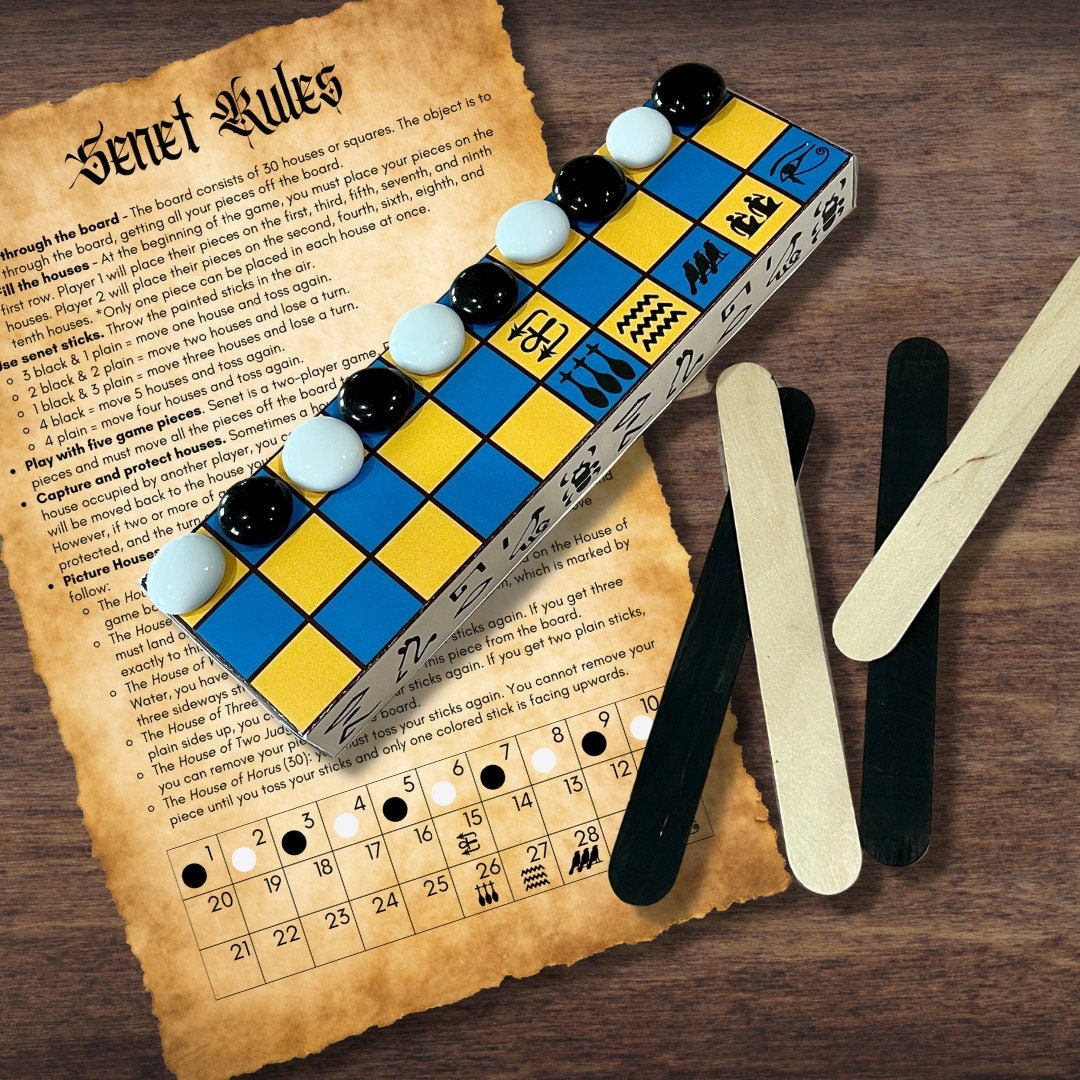 Ancient EGYPT Egyptian Board Game SENET Printable 3D Model W ...