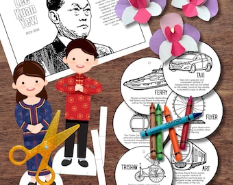 SINGAPUR Transporte en Asia, HBD, Arte, Juegos, Tambor Kompang, Matemáticas de Violación + Más