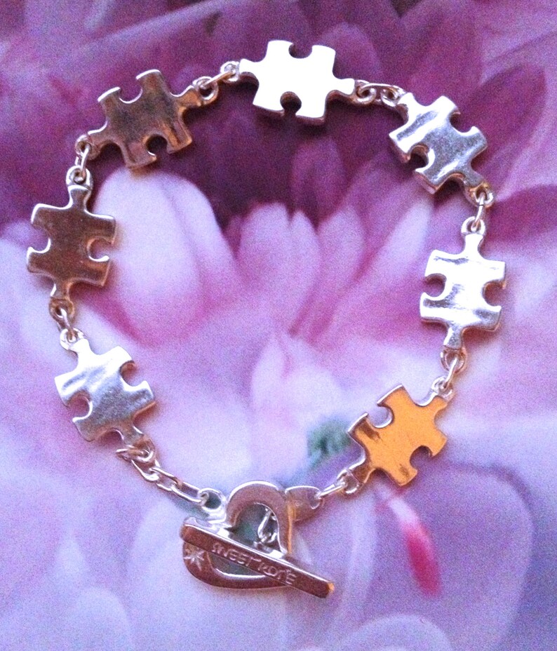Jigsaw Bracelet. Etsy