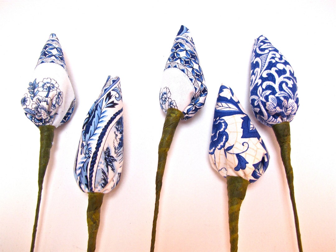 Thai Lotus Buds Fabric Flowers A Beautiful Etsy