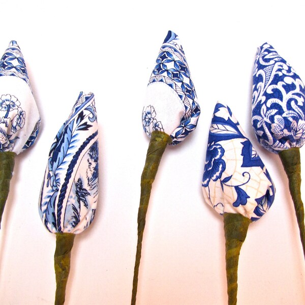 Thai Lotus Buds: Fabric Flowers - A Beautiful Bouquet-Mother's Day Flowers-Mom-Bridesmaids-Mother-Of-The-Bride-Mother-Of-The-Groom-Hostess