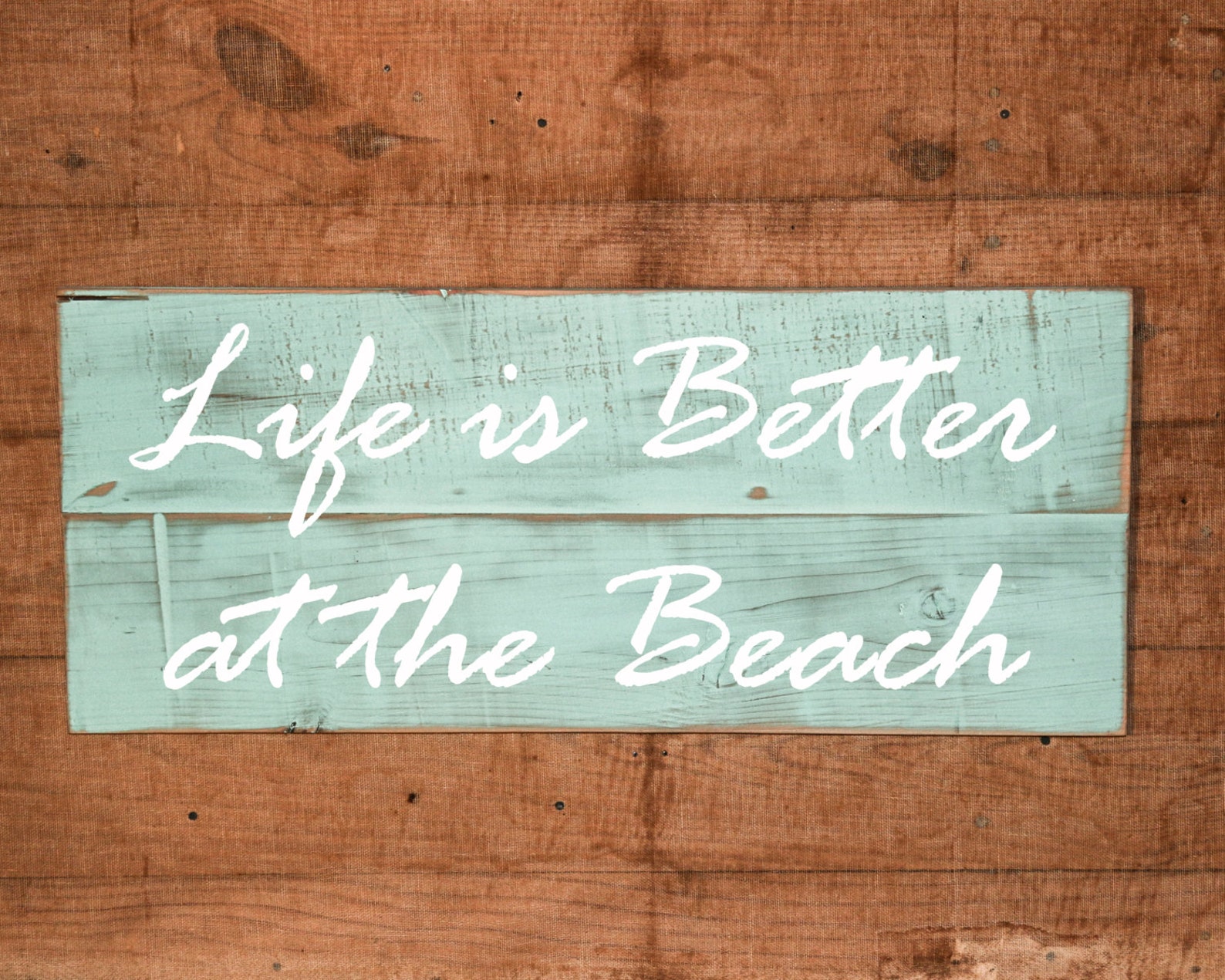 Life is Better at the Beach Beach Sign Hand Painted - Etsy