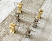 2 1 4 quot 2 1 2 2 3 4 quot 3 3 1 4 quot Acrylic Drawer Pull Cabinet Pulls Handle Glass Crystal Look Lucite Dresser Handles 2.25 2.5 2.75 quot 3.25 quot