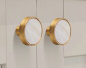 Gold White Knob Shell Cabinet Knob Drawer Pull Handle Knobs Dresser Pulls Handles Brushed Gold Nickel Steel Chrome Silver Lynns Graceland