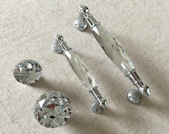 Glass Drawer Pull Crystal Handle Pull Knobs Rhinestone Dresser Pulls Handles Silver Chrome Cabinet Handle Lynns Graceland 96 128 Mm Glass Drawer Pull Crystal Handle Pull Knobs Rhinestone Dresser Pulls Handles Silver Chrome Cabinet Handle Lynns Graceland 96 128 Mm