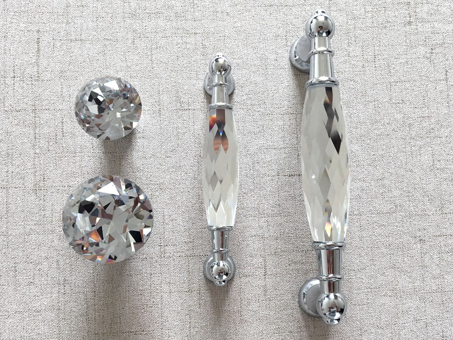 96 128 mm Kristall Möbelgriffe Schrank Türgriff Glas Möbel | Etsy