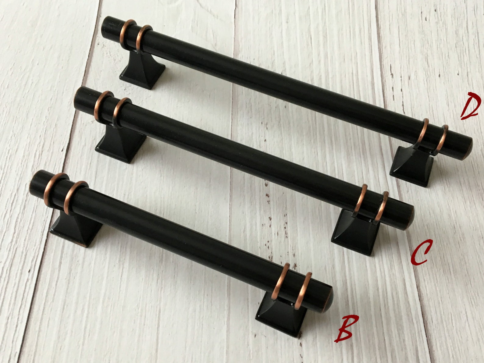 Black Copper Handles Pulls Drawer Pull Handles Dresser Etsy