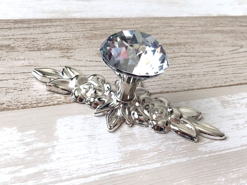 Kristall Möbelknöpfe Möbelknäufe Schrank Türknauf Glas Möbel | Etsy