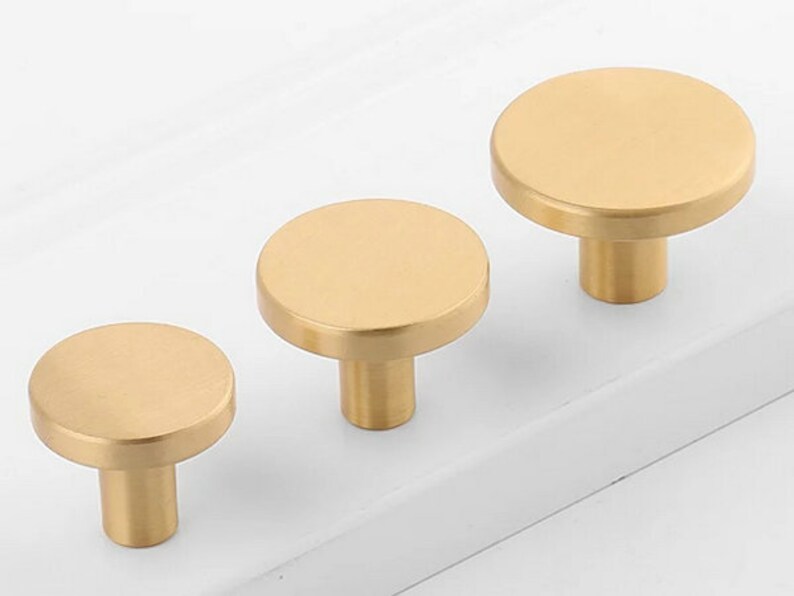 Brass Knobs Brass Drawer Pulls Brass Drawer Knob Knob Etsy