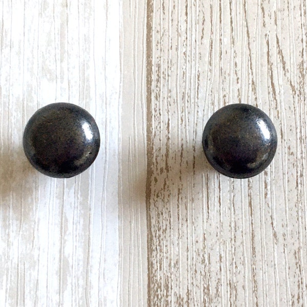 Vintage Look Tiny Knob Small Knobs Dark Antique Bronze Drawer Pulls Drawer Knob Mini Cabinet Knob Dresser Pull Rustic Cottage Chic Hardware