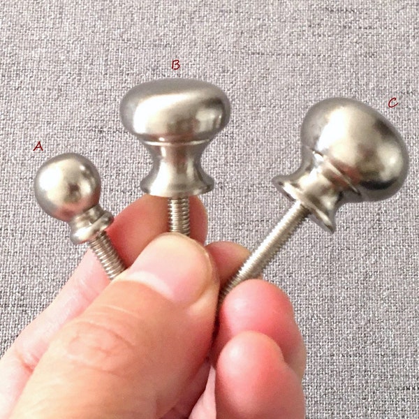 Small Knob Brushed Nickel Steel Tiny Knobs Drawer Pulls Jewelry Box Dresser Knob Cabinet Knob Pull Handles Knob Hardware Lynns Graceland