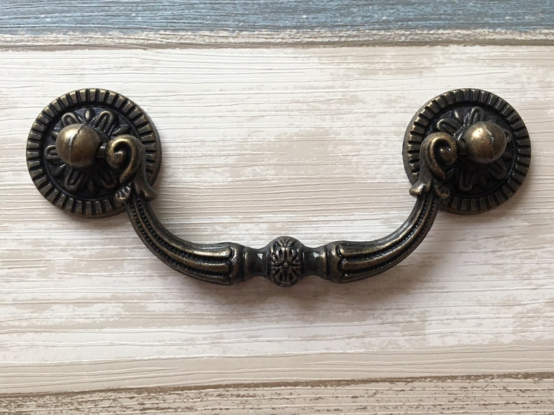 3 3/4 Vintage Style Bail Drawer Pulls Handle Dresser Etsy
