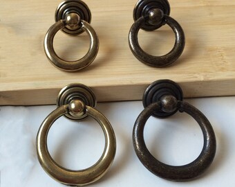 Vintage Stil Knauf Ring Schubladen Knäufe Schrank Türknauf Kommode Knöpfe Möbelknauf Kommoden Knopf Möbelknauf Möbelknöpfe Antike Bronze