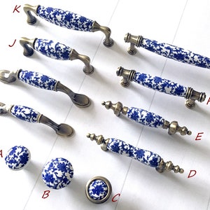 3" 3.75" 5" Drawer Pulls Handle Cabinet Pull Handles Dresser Knob Pulls Kitchen Door Handles Blue White Bronze 76 96 128 mm LynnsGraceland