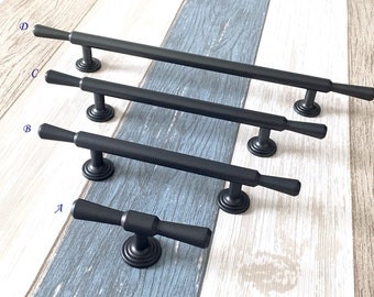 Gunmetal Black Dark Gray Cabinet Handles Pulls Drawer Pull Handles Dresser Pulls Cabinet Knob Kitchen Hardware Lynns Graceland 96 128 192 mm