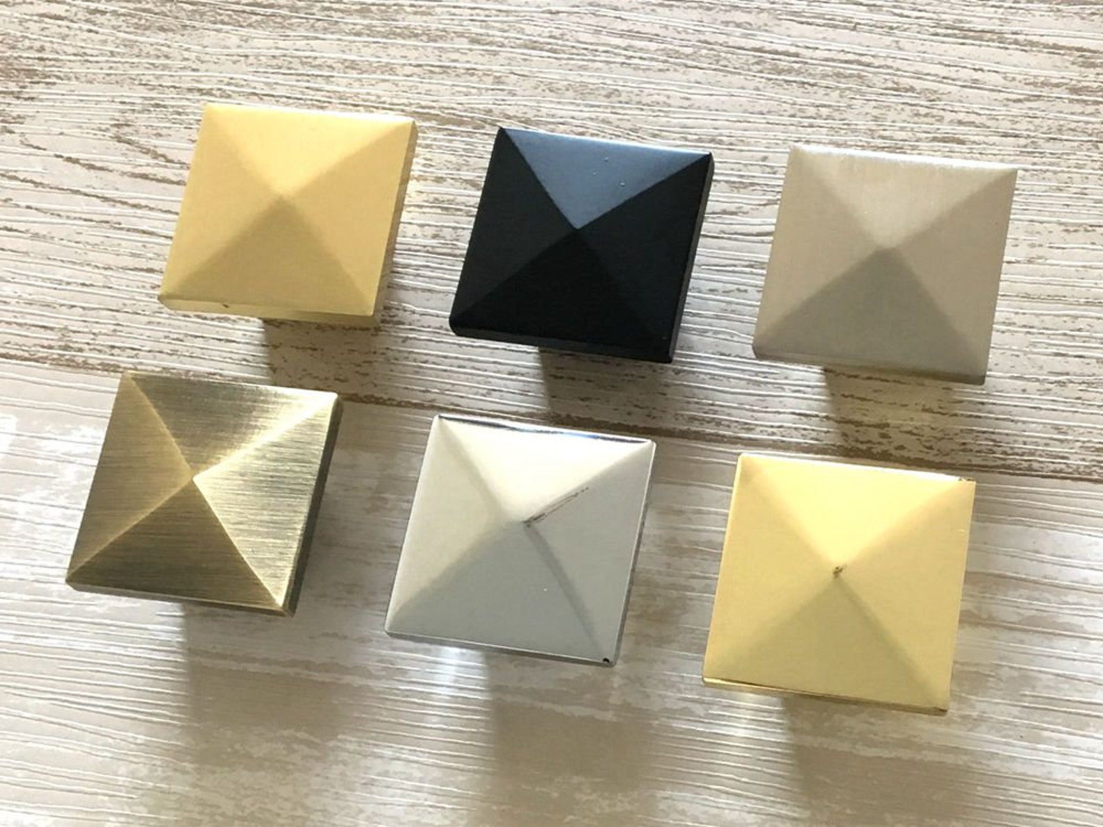 Gold Square Knob Rectangular Drawer Knobs Pull Handles Dresser Etsy