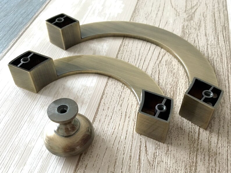 3.75 5 CC Brushed Bronze Pull Handles Etsy